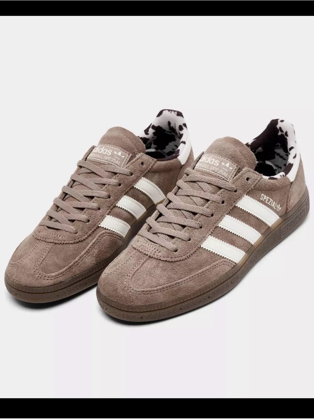 adidas Women's Spezial Suede Sneakers in Taupe and White
